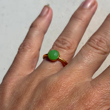 Load image into Gallery viewer, Chrysoprase Honeycomb ring
