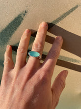 Load image into Gallery viewer, Aqua Chalcedony Ring - Horizontal setting