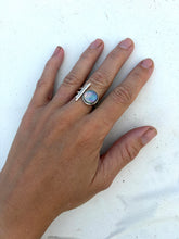 Load image into Gallery viewer, Rainbow mother-of-pearl bar Ring
