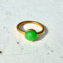 Load image into Gallery viewer, Chrysoprase Honeycomb ring - all sizes