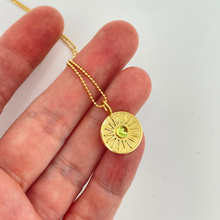 Load image into Gallery viewer, Peridot Star Burst Pendant