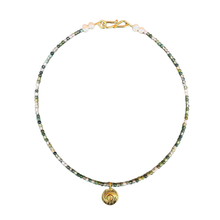 Load image into Gallery viewer, Mossy Agate Gemstone Necklace