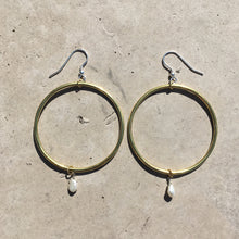 Load image into Gallery viewer, Baroque Pearl Hoops
