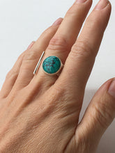Load image into Gallery viewer, Hand made Tibetan Turquoise Silver Ring
