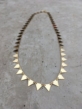 Load image into Gallery viewer, gold triangle chain necklace
