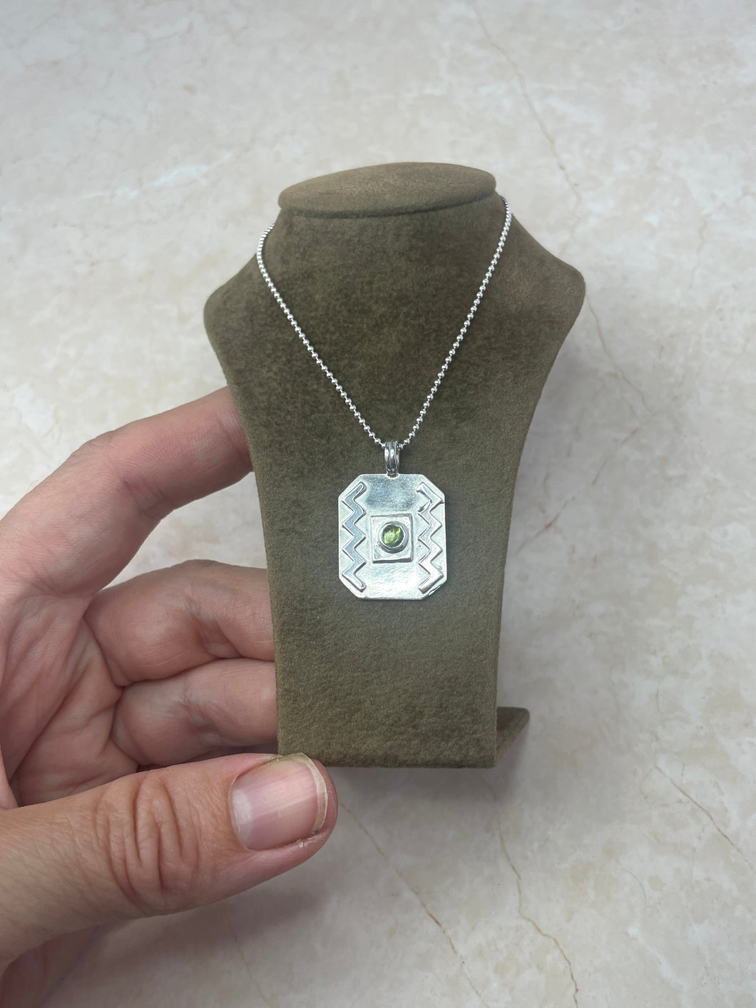 River tablet necklace