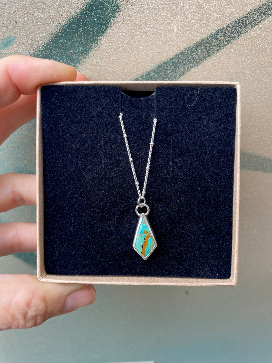 Turquoise Diamond Necklace