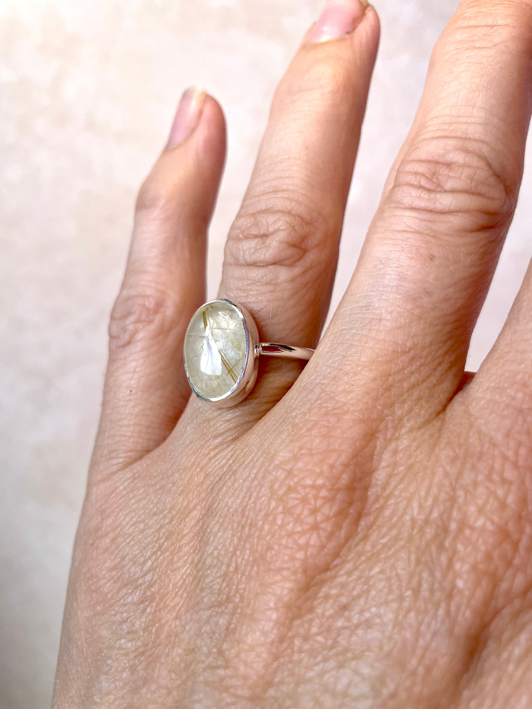 Hair of Venus Oval Ring