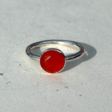 Load image into Gallery viewer, Carnelian Silver ring
