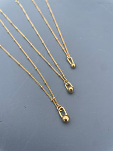 Pin drop Necklace