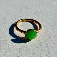 Load image into Gallery viewer, Chrysoprase Honeycomb ring
