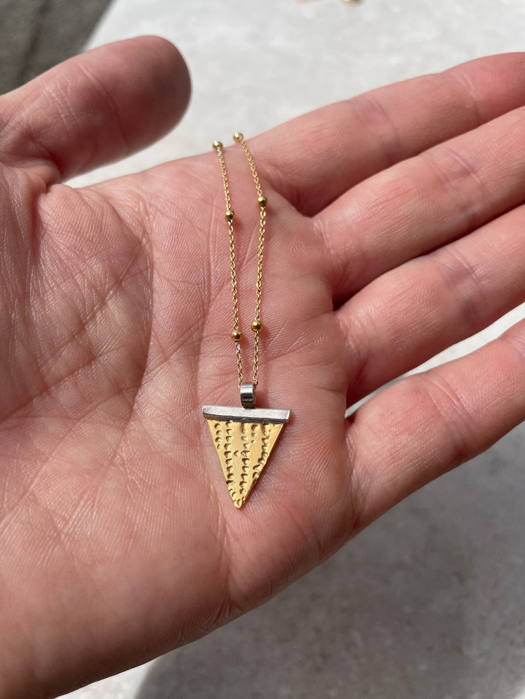 Stellar Triangle Pendant