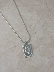 Snake Tablet Necklace