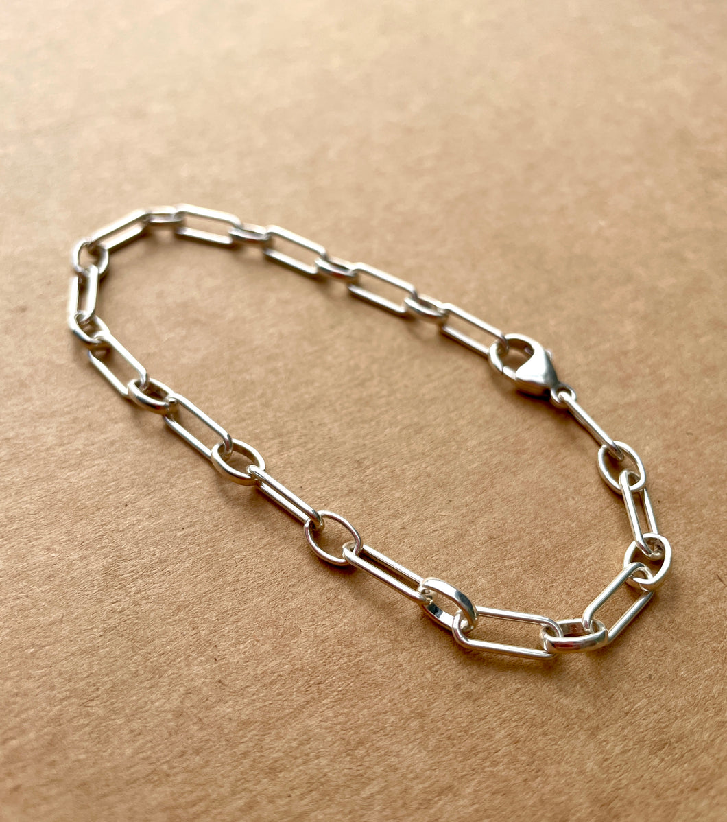 Solid Silver Chunky Bracelet