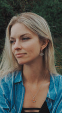 Load image into Gallery viewer, Zig Zag Charm Hoops
