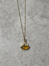 Load image into Gallery viewer, Mango Chalcedony Gold Necklace
