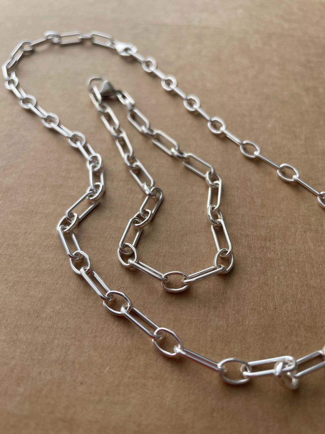 Solid Silver chunky chain