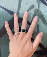 Load image into Gallery viewer, Black Onyx Bar Ring
