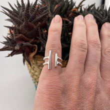 Load image into Gallery viewer, Silver Bar Ring
