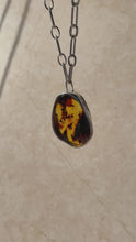 Load and play video in Gallery viewer, Baltic Amber Silver Necklace
