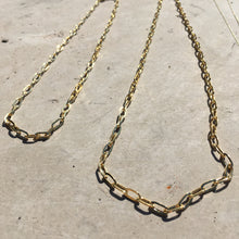 Load image into Gallery viewer, Rectangle Link 16K Gold Plated Chain
