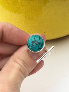 Hand made Tibetan Turquoise Silver Ring