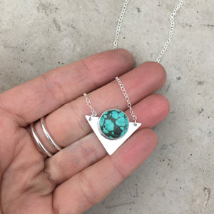 Turquoise Triangle Necklace