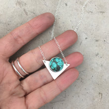 Load image into Gallery viewer, Turquoise Triangle Necklace
