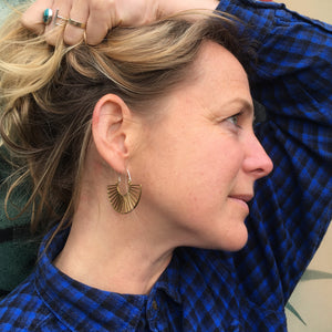 Radial Fan Earrings
