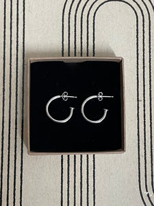 Zig Zag Charm Hoops