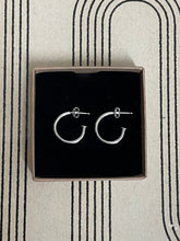 Load image into Gallery viewer, Zig Zag Charm Hoops

